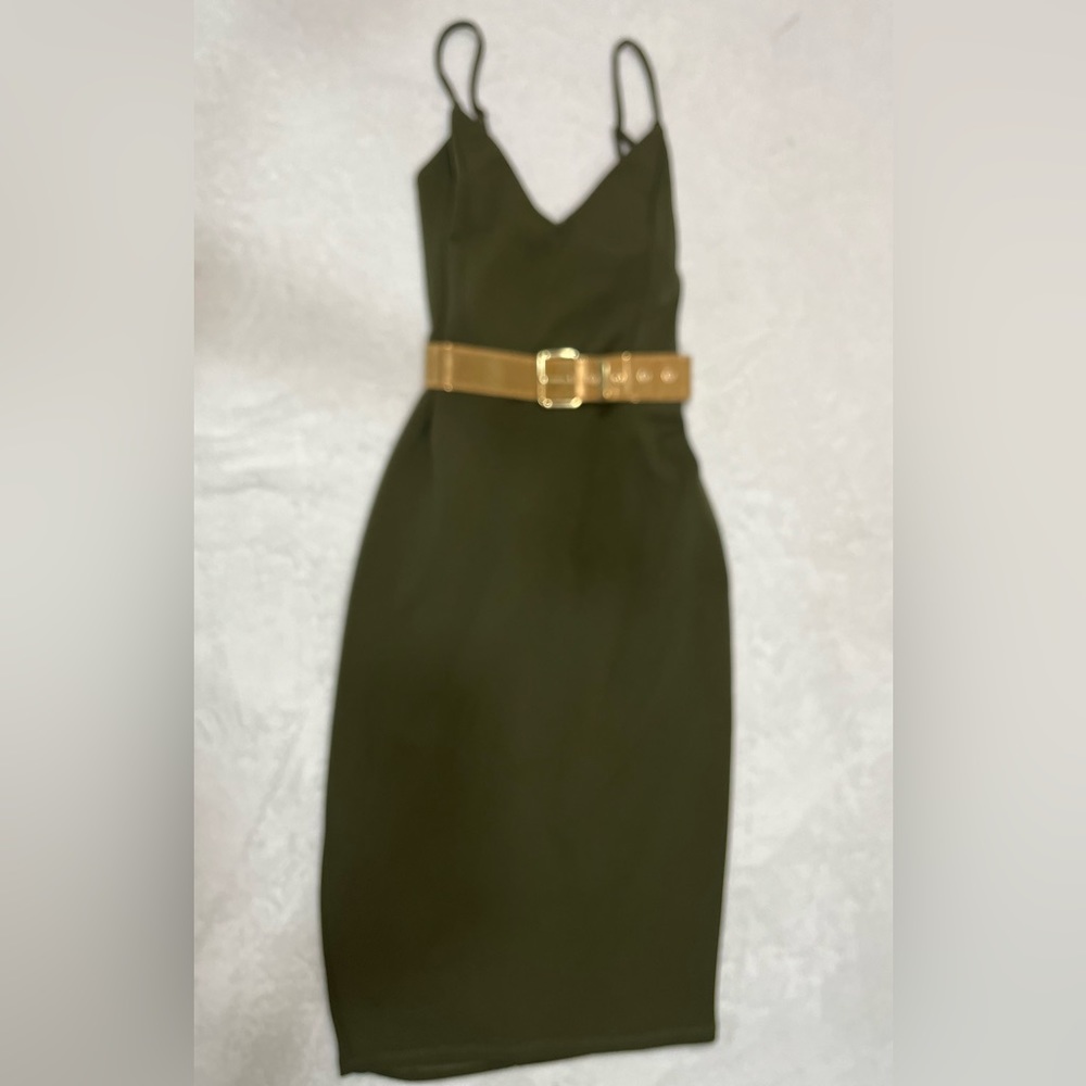 Olive Green Dress